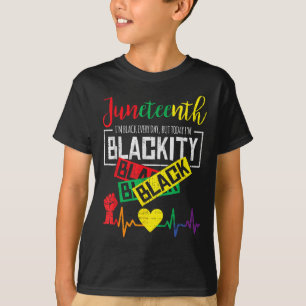 T-shirt Junetten Blackity Heartbeat Freedom African June