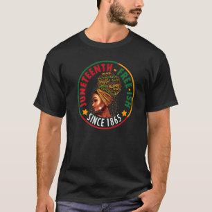 T-shirt Junetten Free Ish depuis 1865 Black Pride Junetee