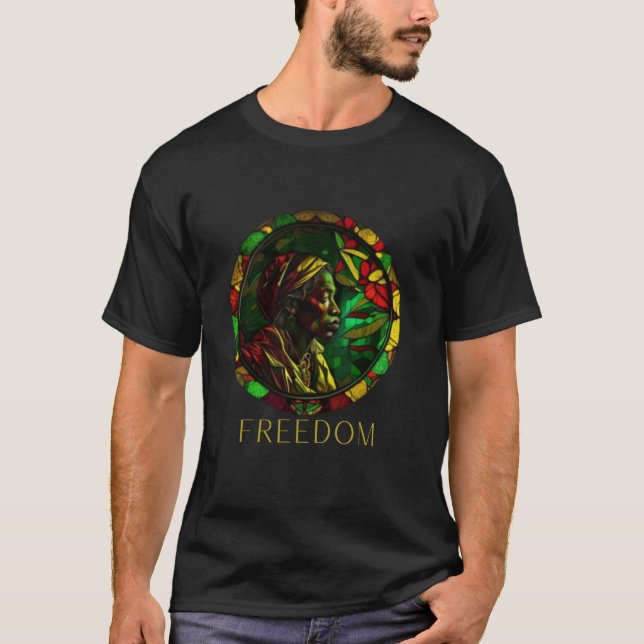 T-shirt Junetten, histoire africaine, amérique africaine (Devant)