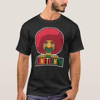 T-shirt Junetten Leopard Afro Mois de l'histoire des Noirs