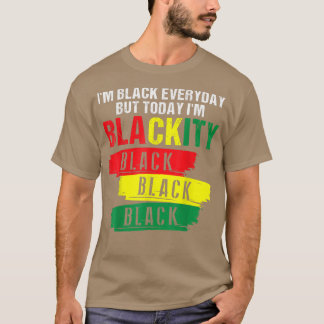 T-shirt JunetXVII Je suis Blackity Black Power African Ame