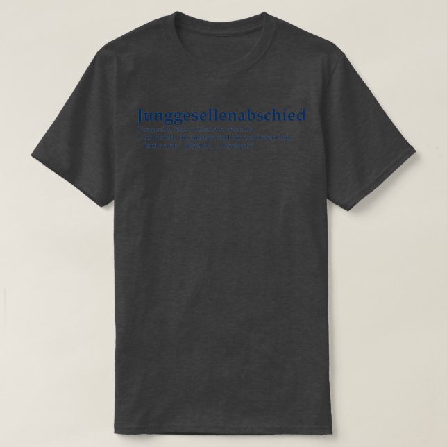 T-shirt Junggesselnabschied (Design devant)