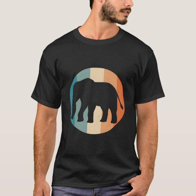 T-shirt Jungle Animals Wildlife Elephants (Devant)