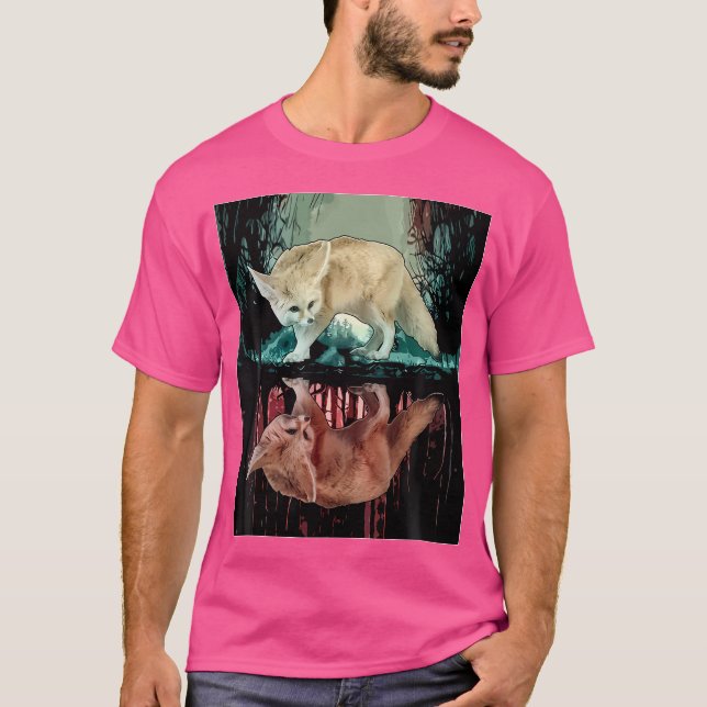 T-shirt Jungle esthétique Fennec Fox (Devant)