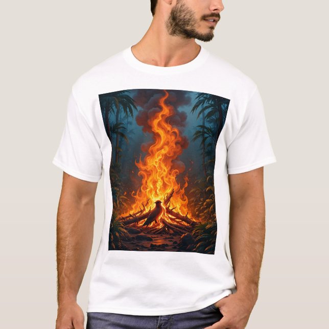T-Shirt 🔥 Jungle Fire - Bold & Fierce Sty (Devant)