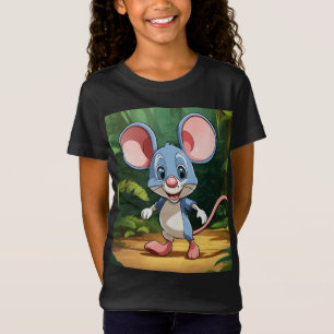 T-Shirt Jungle Journey - Cartoon Souris Bébé Jersey fin T-