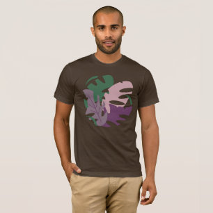 T-shirt Jungle Moderne Feuilles Colorées Monstera Tropical