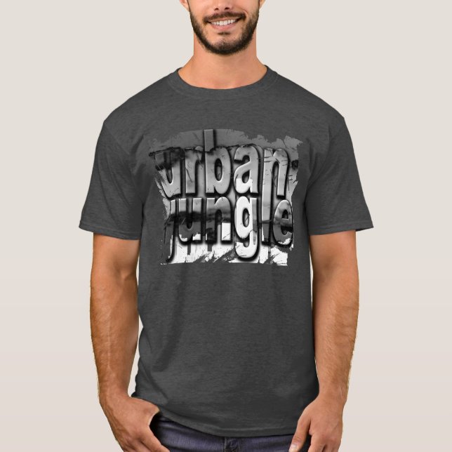 T-SHIRT JUNGLE URBAIN GRUNGE (Devant)