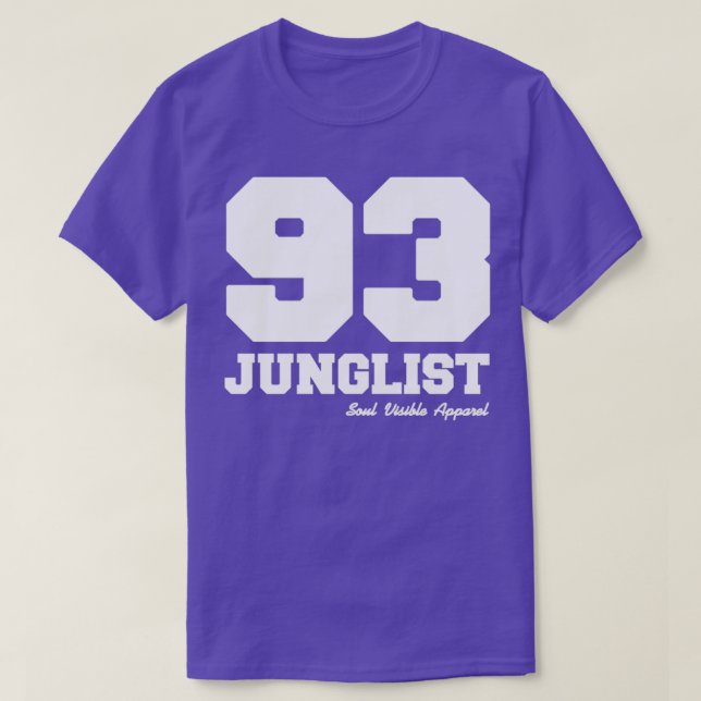 T-shirt Junglist 93 Drum ampampamp basse Jungle Music Love (Design devant)