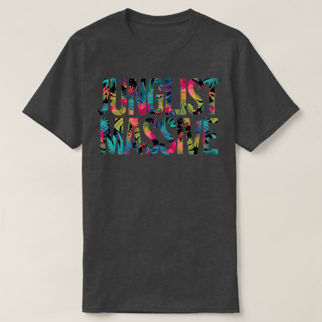 T-shirt Junglist Musique de la jungle massive inspirée  (Design devant)