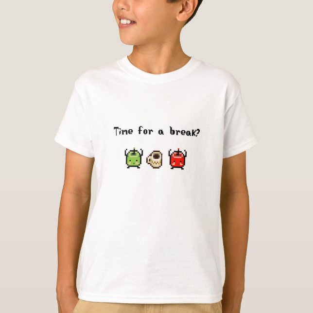 T-shirt Junimo Tea Break Stardew Valley (Devant)