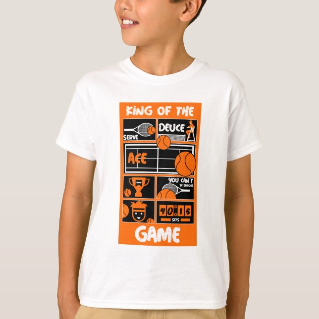 T-shirt Junior Boys Tennis Player (Devant)