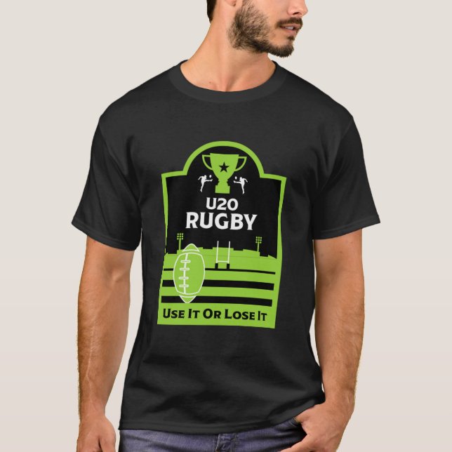 T-shirt Junior de joueurs de rugby de moins de 20  (Devant)