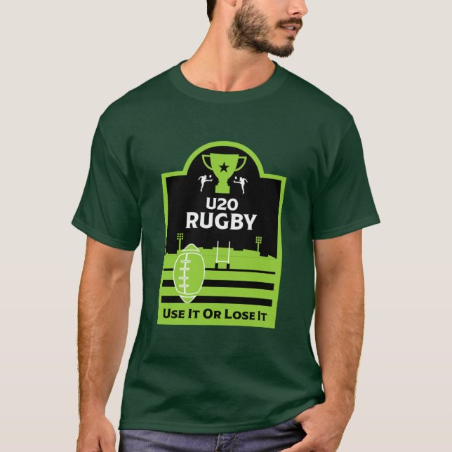 T-shirt Junior de joueurs de rugby de moins de 20  (Devant)