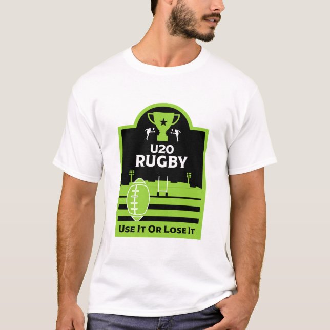 T-shirt Junior de joueurs de rugby de moins de 20  (Devant)