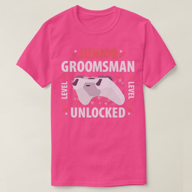 T-shirt Junior Groomsman Jeu Vidéo Mariage (Design devant)