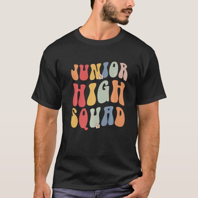 T-shirt Junior High Squad Teacher Rainbow Back To School P (Devant)
