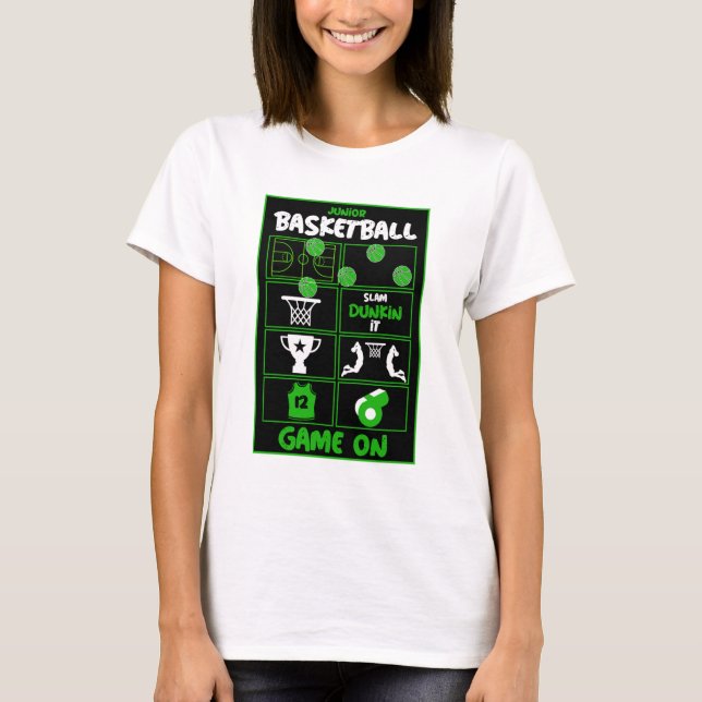 T-Shirt Junior Joueur De Basketball (Devant)