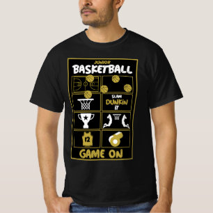 T-Shirt Junior Joueur De Basketball