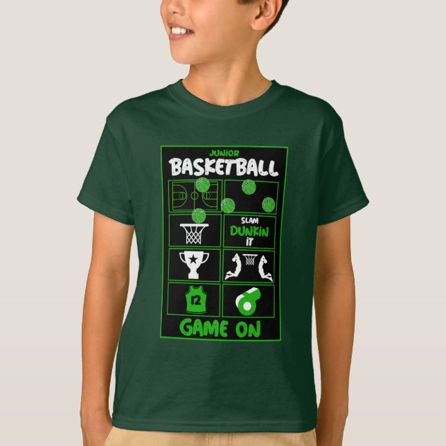T-Shirt Junior Joueur De Basketball (Devant)