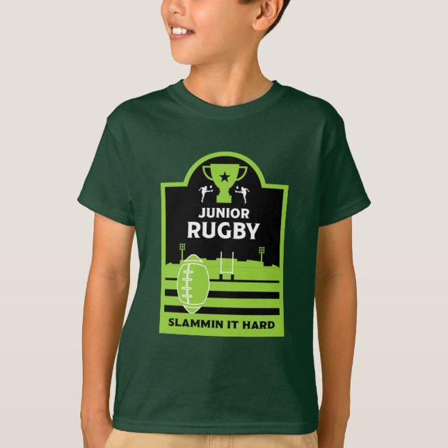 T-Shirt Junior Joueur De Rugby (Devant)