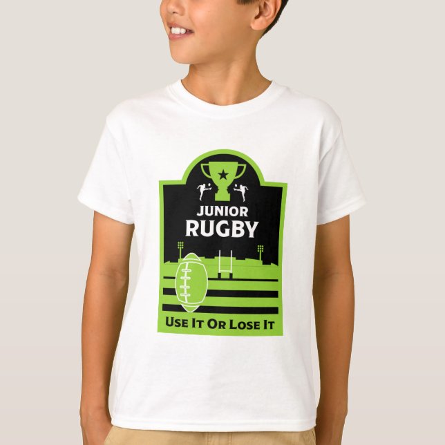 T-Shirt Junior Joueur De Rugby (Devant)