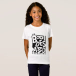 T-Shirt Junior Jr. Bridesmaid, mariage<br><div class="desc">Chemise Junior Junior Jr Bridesmaid mariage moderne,  t-shirt typographie noire. Un cadeau parfait pour les membres de votre mariage.</div>