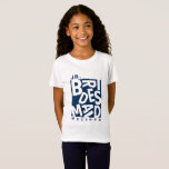 T-Shirt Junior Jr Bridesmaid, mariage, Navy Blue<br><div class="desc">Chemise Junior Junior Jr Bridesmaid mariage moderne,  T-shirt de typographie bleu marine. Un cadeau parfait pour les membres de votre mariage.</div>