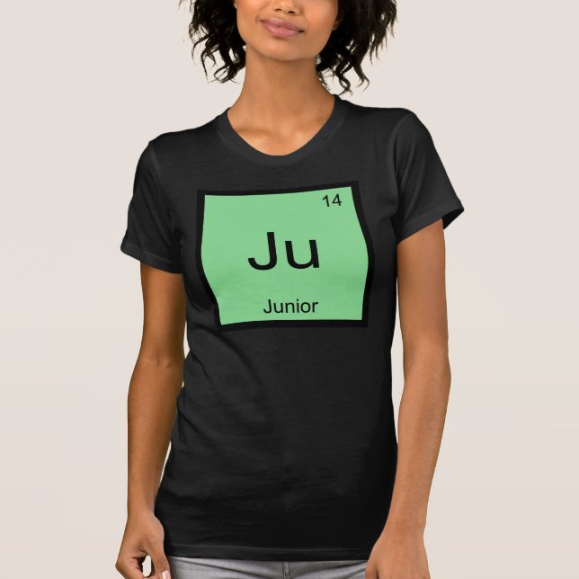 T-shirt Junior  Nom Élément Chimique Tableau Périodique (Devant)