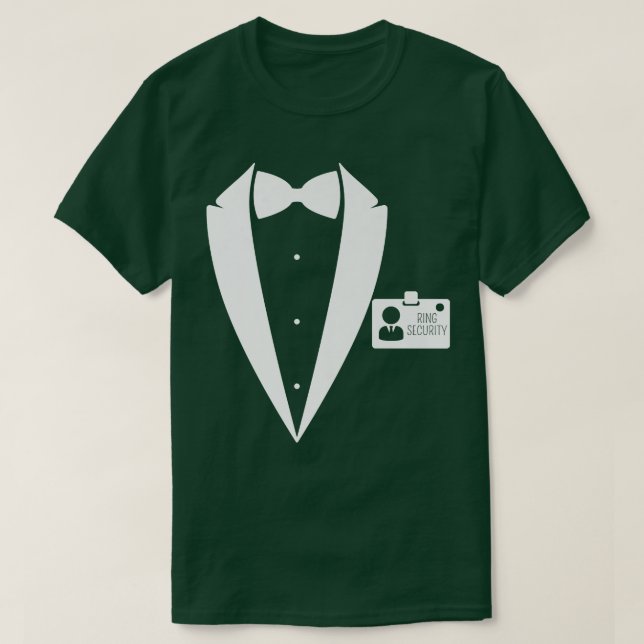 T-shirt Junior Ring Sécurité Mariage ID de fête Étiquette  (Design devant)