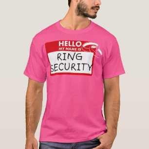 T-shirt Junior Ring Sécurité Mariage ID de la fête Étiquet