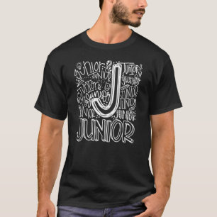 T-shirt Junior Typographie Junior 11e année Enseignant Ret