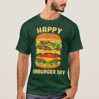 T-shirt Junk Food Cheeseburger Hamburger Day Burger