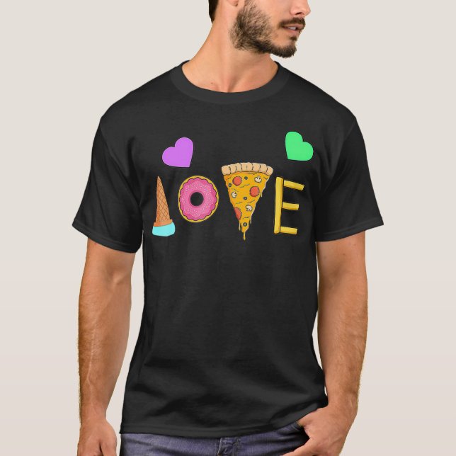 T-shirt Junk Food Pun I Funky Fast Food Puns (Devant)