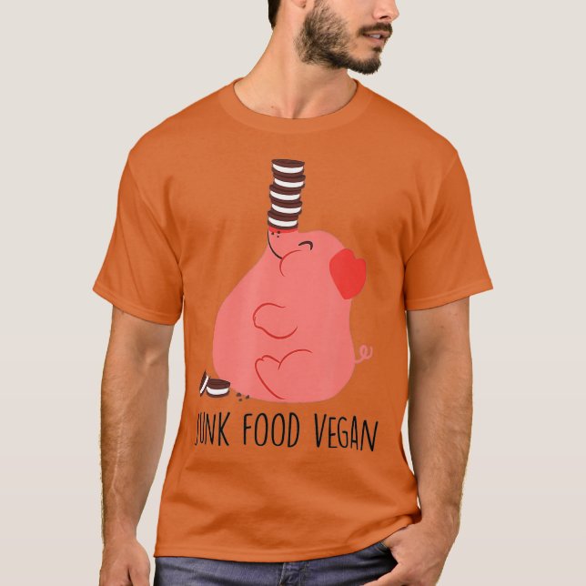 T-shirt Junk Food Vegan (Devant)
