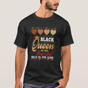 T-shirt Junte 19e Reine noire Les échecs les plus puissant