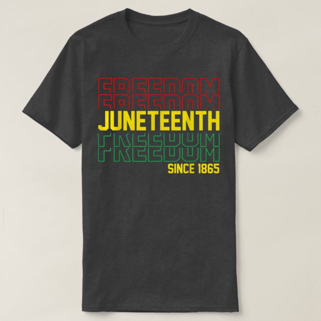 T-shirt Junteenth 1865  (Design devant)
