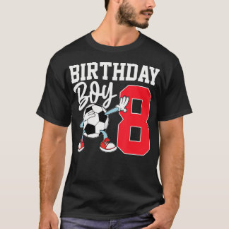 T-shirt Jupe D'Anniversaire 8E Pour Garçons Football Footb