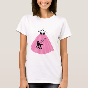 T-shirt Jupe de caniche rose