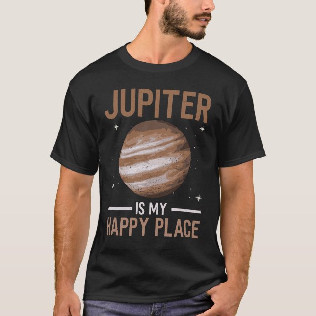 T-shirt Jupiter Est Mon Endroit Heureux - Jupiter Planet S (Devant)