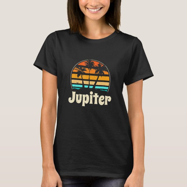 T-shirt Jupiter Florida Beach Fl Beach Bum Jove Summer Hol (Devant)