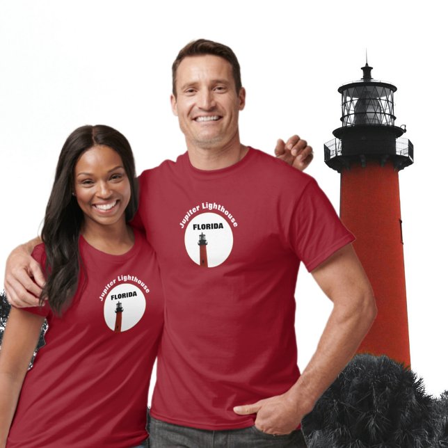 T-shirt Jupiter Florida Red Lighthouse Photographie (Créateur téléchargé)