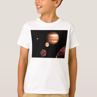 T-shirt Jupiter Moons Enfants Enfants Enfants Enfants et V
