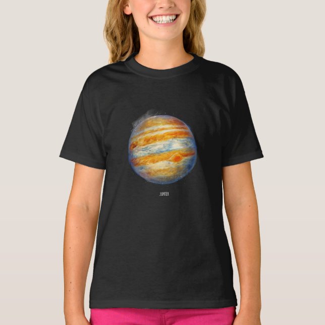 T-shirt Jupiter Planet Artwork - Illustration de l'espace  (Devant)