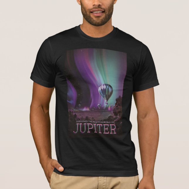 T-shirt Jupiter Travel by Hot Air Balloon Bighty Aurora (Devant)