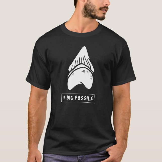 T-shirt Jurassic Fossil Digging World I Creg Fossiles (Devant)