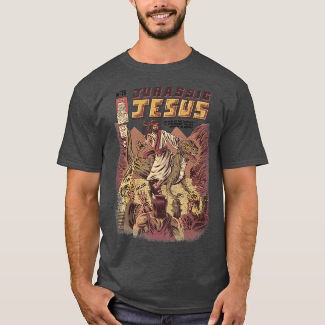 T-shirt JURASSIC JESUS family (Devant)