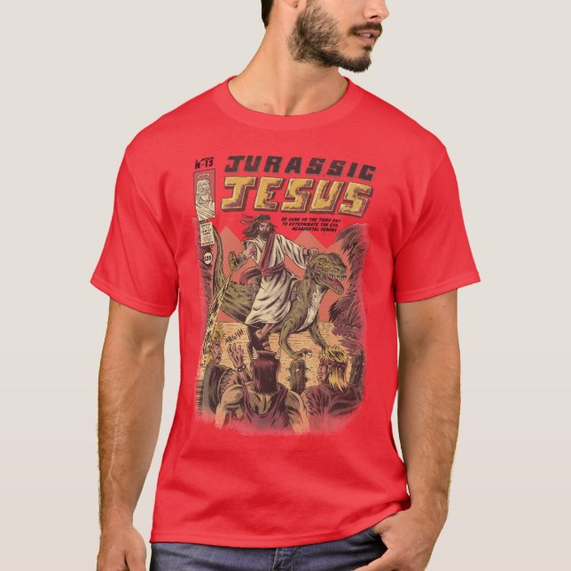 T-shirt JURASSIC JESUS girl (Devant)