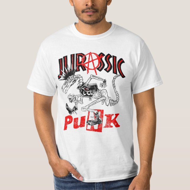 T-shirt Jurassic Punk Geek (Devant)