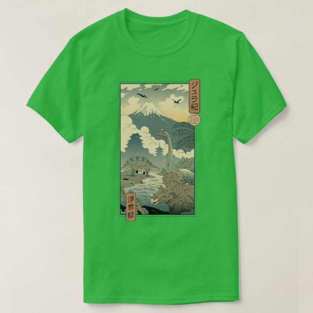 T-shirt Jurassic Ukiyoe 1 (Design devant)
